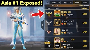 Asia No 1 Player The Truth | PUBG Mobile | Conqueror