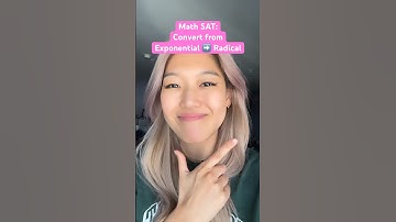 ✏️Math SAT: Convert from Exponential to Radical Form #satmath #mathtutor #exponential #radical