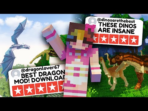 best minecraft dinosaur and dragon mods! 🐲✨| 1.20.1 [ice and fire dragons & jurassic reborn]
