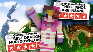 best minecraft dinosaur and dragon mods! 🐲✨| 1.20.1 [ice and fire dragons & jurassic reborn] screenshot 2