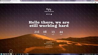 WordPress Coming soon and Maintenance page with Nifty Coming Soon plugin