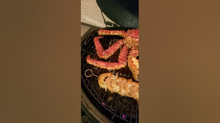 MASSIVE King Crab on the grill #shorts