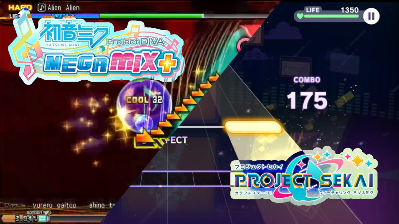 Alien Alien on Project SEKAI vs Project DIVA - All Difficulties