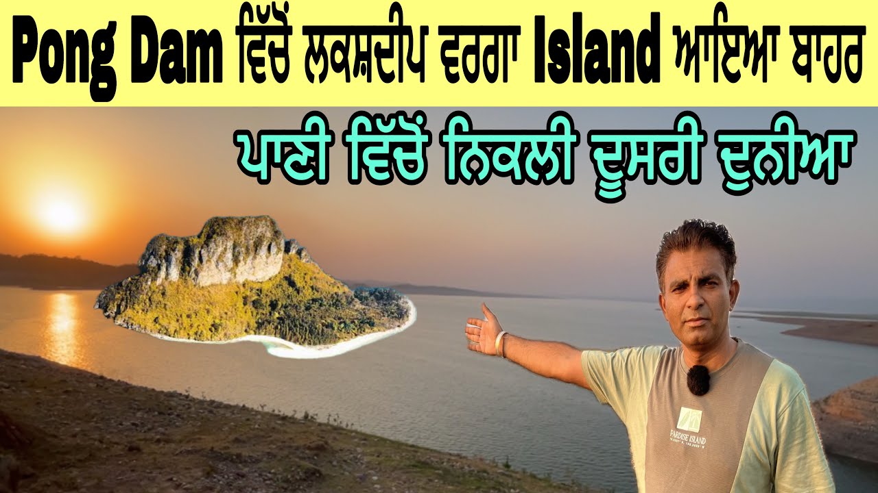 Pong Dam ਵਿੱਚੋਂ ਲਕਸ਼ਦੀਪ ਵਰਗਾ Island ਆਇਆ ਬਾਹਰ | ਪਾਣੀ ਵਿੱਚੋਂ ਨਿਕਲੀ ਦੂਸਰੀ ਦੁਨੀਆ