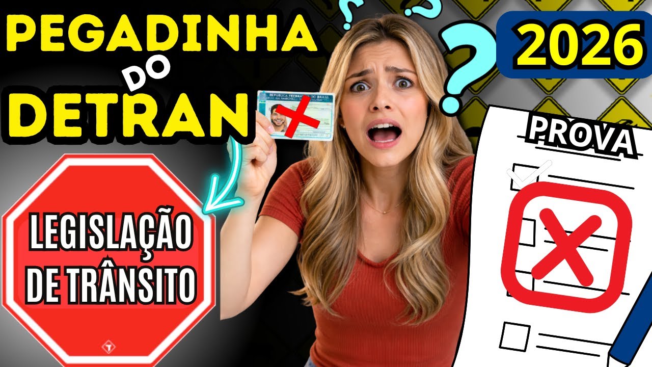 PASSE na PROVA teórica do DETRAN 2026 – SIMULADO do DETRAN 2026