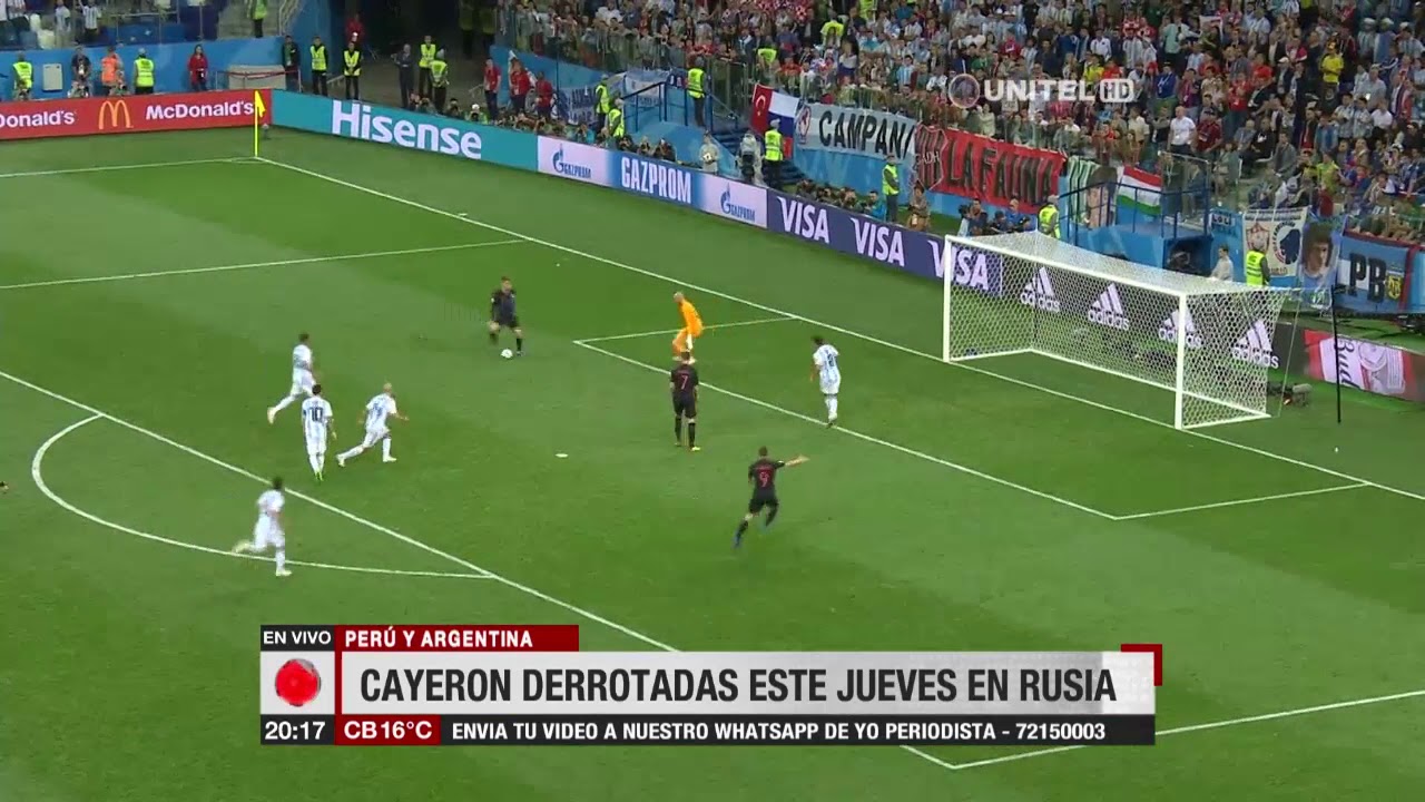Unitel En Rusia Derrotas De Per Y Argentina En El Mundial YouTube