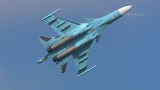 Су-34 пилотаж на форуме Армия 2020 RF-95848 Кубинка