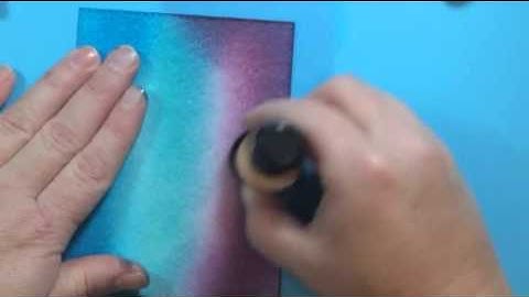 Galaxy sky with distress inks