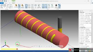 Cut helical Expeller shaft with Mastercam from a side of a tool