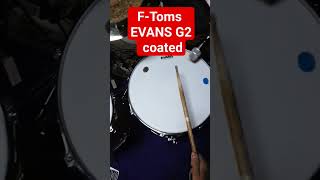 F-Toms Evans G2 Coated #drums #drummer