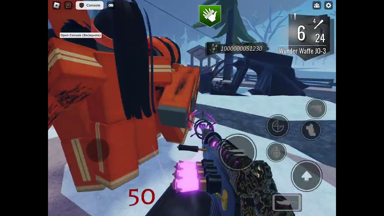 Raygun and WunderWaffe on Round 50 but with infinite shootbuff… (Michael’s Zombies)