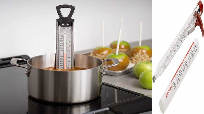 Escali Deep Fry Candy Paddle Thermometer 60 F 15.6 C to 400 F 204.4 C Pot  Clip Durable Heat Resistant Easy to read Measurement Durable Dishwasher  Safe For Food Cooking - Office Depot