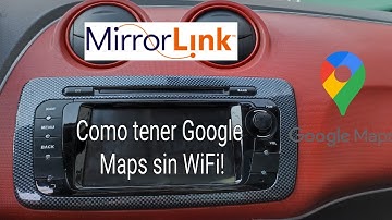 Cómo Tener Google maps sin conexión en estereo Android| mirror link | Aesthetic Car