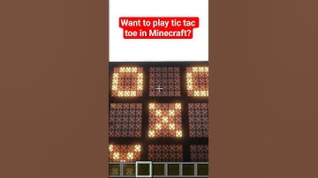 Want to play tic tac toe in Minecraft? #minecraft #minecraftmeme #minecraftshorts