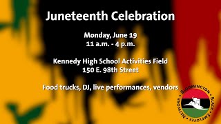 Join the inaugural Juneteenth celebration in Bloomington