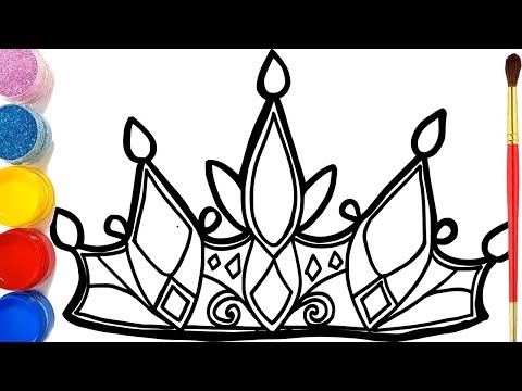 Video #Princess Crown #Drawing and #Coloring for kids | #Bé... - youtube