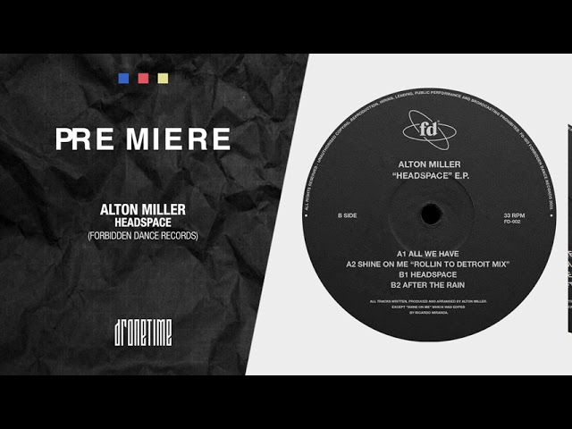 Drone Time Premiere | Alton Miller - Headspace [Forbidden Dance Records]