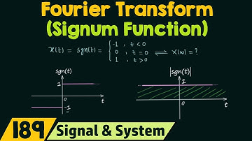 Fourier Transform of Basic Signals (Signum Function)