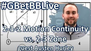 #GBetBBLive: 2-1-2 Motion Continuity [Revamped] vs. 2-3 Zone--ATTACK Zone Defenses!!!! screenshot 3