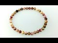 토르마린 원석발찌 만들기│우레탄줄 매듭 묶는법 DIY Basic Tourmaline elastic cord anklet