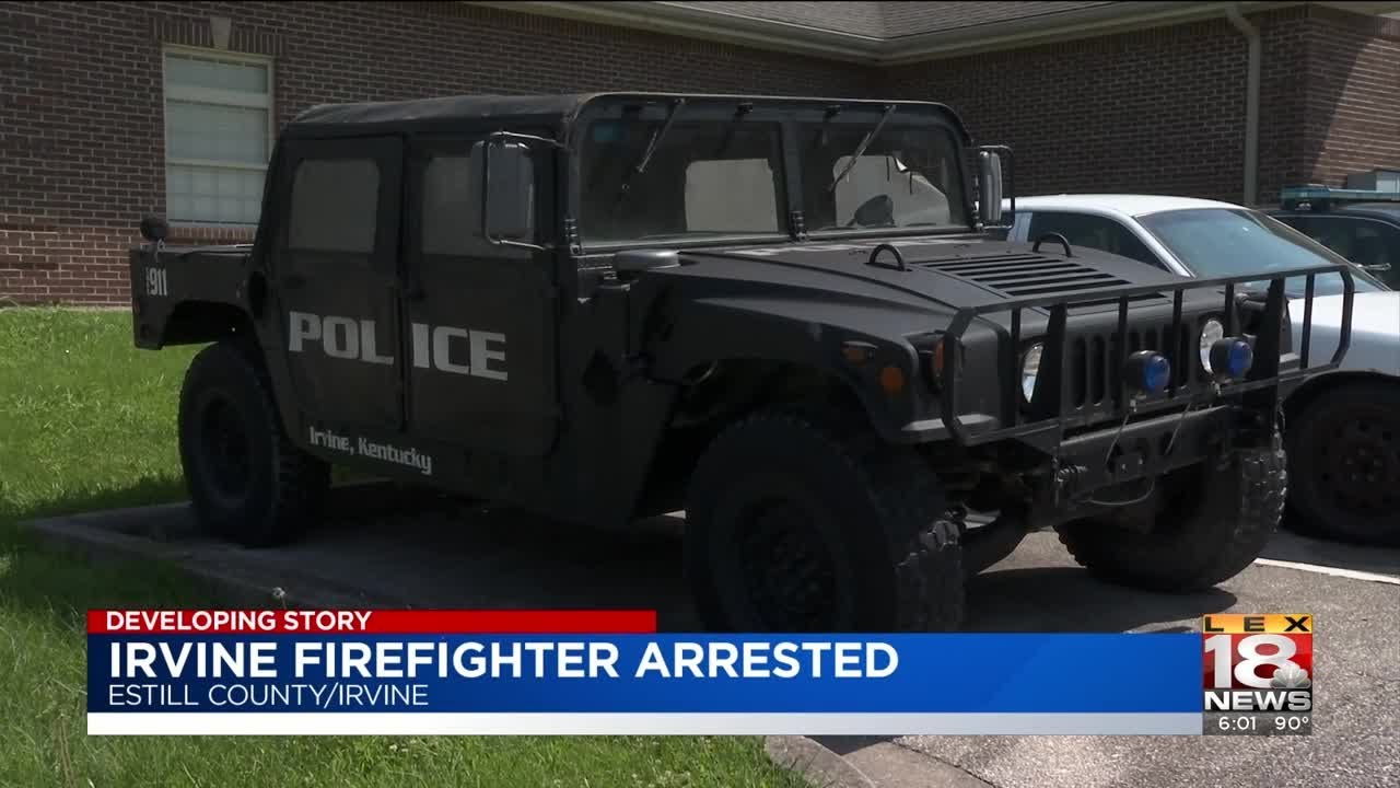 Irvine Firefighter Arrested