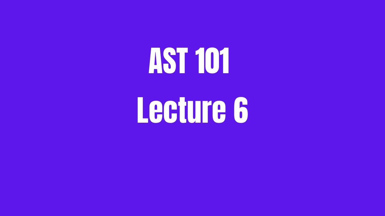 AST 101- Spectroscopy