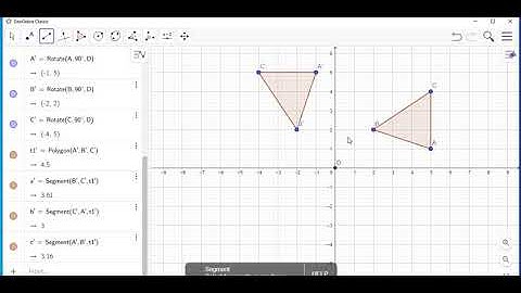 How to use GeoGebra Classic to do a Rotation About a Point - Timoy White