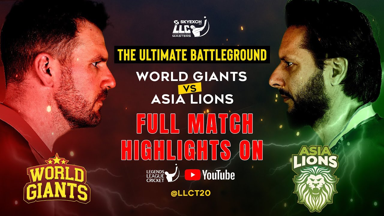 World Giants vs Asia Lions Legends League Cricket Live Streaming &  Telecast: Date, Time, LLC 2023 Live Broadcasting Channels in India Details  Here