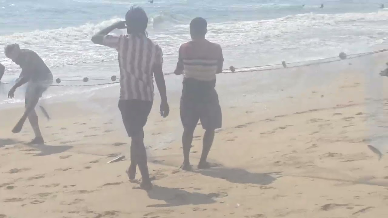 Catching Fish On Ocean 