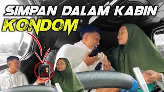THE DARK SIDE OF RENDI ANDIKA, CAUGHT CLEARLY STORE SILK IN THE TRUCK CABIN