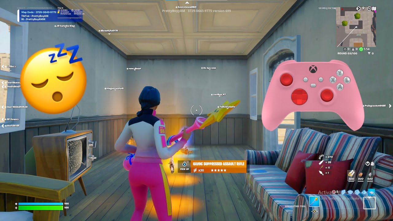 Fortnite Tilted Zone Wars, but its Soothing + ASMR Controller Sounds😴 (4K)