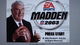 Madden NFL 2003 Intro GBA.