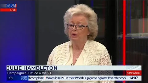 JULIE HAMBLETON GB NEWS 25/11/2022
