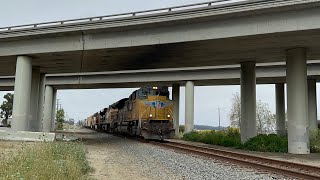 [Thunder Cab] SD70ACEs UP8395 leads the LOF67 hauling past Ventura