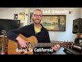 Going To California - Led Zeppelin Guitar Lesson   TAB