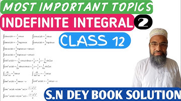 INDEFINITE INTEGRAL|| PART2|| CLASS 12|| RABIAL HOSSAIN KHAN|| KGN ACADEMY