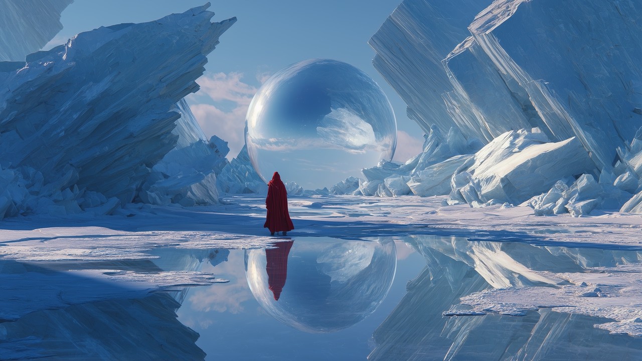 Mirror of the Frozen Realm – Arcane Ice Ambience [Dark Fantasy | 1 Hour Loop]