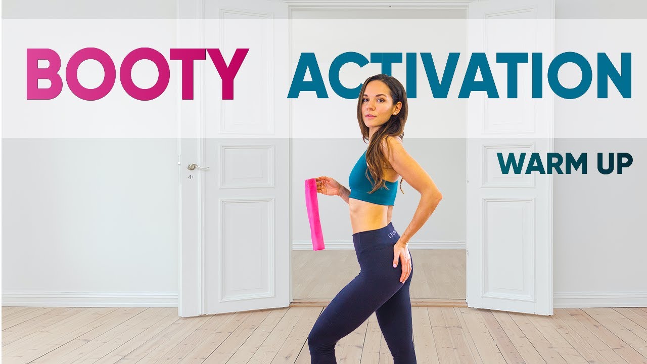 Glute Activation WARM UP Before Workout / With Booty Band (optional ...