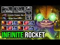 INFINITE FLYING ROCKET Crazy Goku Mode Ultra Fast Hand Tinker with New Immortal Laser DotA 2