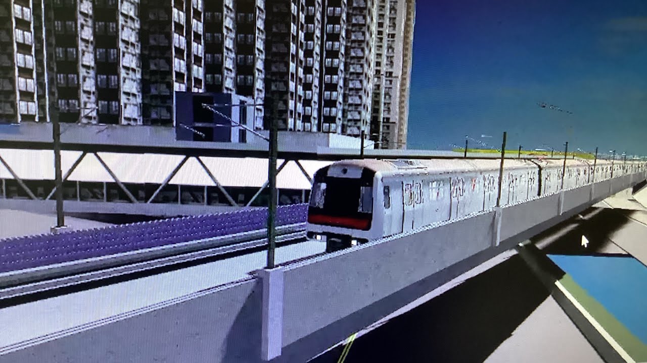 Roblox都市綫自由駕駛m train寶林→彩虹