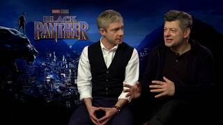 BLACK PANTHER - Martin Freeman & Andy Serkis Interview