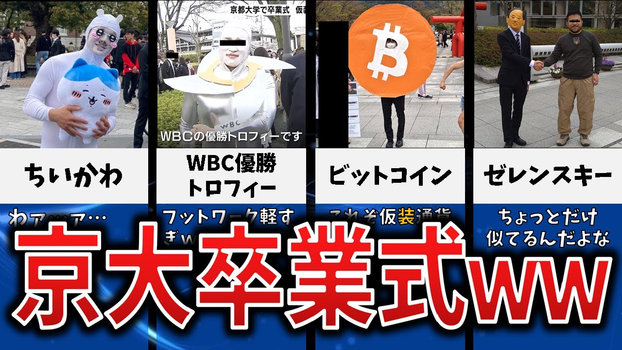 京大卒業式のコスプレレベルがヤバイ件 2023年版【まとめ】 - YouTube