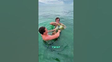 Thumbnail of They Helped a TRAPPED Turtle !😇😇  #shorts