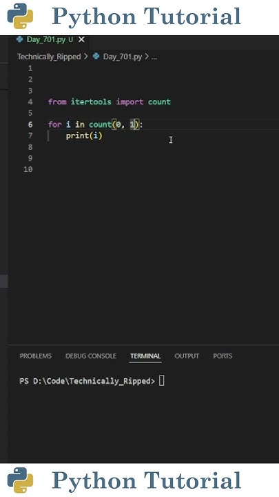 Creating Infinite Sequences in Python | Python Tutorial - YouTube