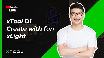 xTool D1 Live Demo with Jasen - Fun creation with magic xLight and Valentine