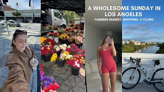 SPEND A WHOLESOME SUNDAY WITH ME IN L.A | farmers markets, cycling, organising, reset day