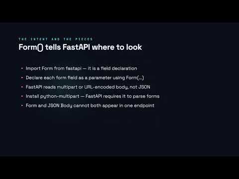 Form Data - FastAPI for Developers