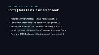 Form Data - FastAPI for Developers