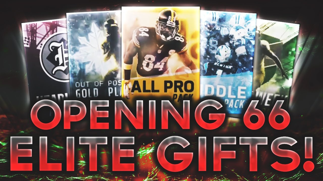 MADDEN MOBILE OPENING ALL 66 OF MY ELITE GIFTS! UNEXPECTED ELITE PULLS!