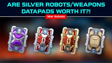 Are Silver New Robots Datapads Worth It?! 👀 weapon gold datapad opening WHAT’S INSIDE?! | War robots
